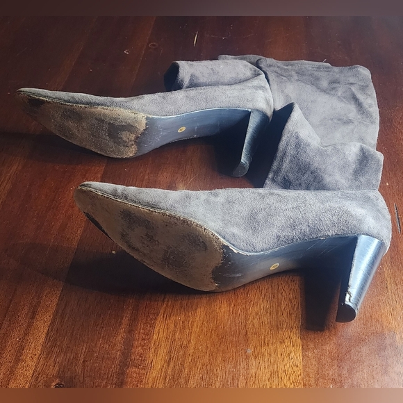 Stephane Kelian Gray Suede Women's Heeled‎ Sock Boots Sz 10 - Picture 5 of 7